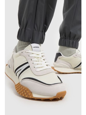 Lacoste L-Spin Deluxe Leather Mens Sneaker Hakiki Deri Erkek Günlük Spor Ayakkabı Krem