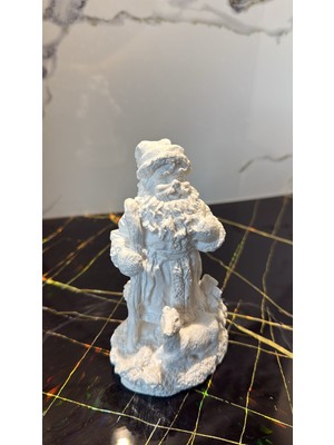 Ceritoğlu Dekoratif-Seramik-Boyanabilir -Biblo-Noel Babalı-Şık-Boyanabilir Obje