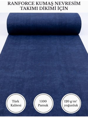 Fabricstown Ranforce Kumaş Nevresim Dikimi Için – %100 Pamuk, 240 cm × 100 Cm, Mermer Desen V-15