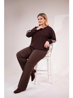 Roxxlen Büyük Beden Flato Cepli Pantolon