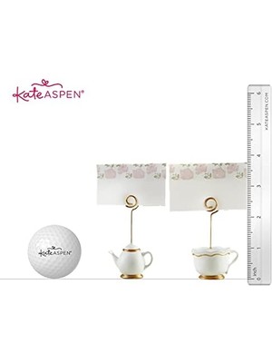Aspen, Yer Kartı Tutucuları, Çay Vakti Tuhaflığı, Çaydanlık ve Çay Fincanı, Servis Kartları Dahil, 6'lı Set