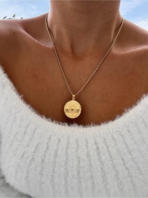 Hercy 316 L Paslanmaz Çelik Ata Kolye | Uzun Zincir Kolye | 50 cm