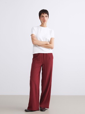 Lc Waikiki Yeni Sezon Beli Lastikli Dokulu Kadın Pantolon