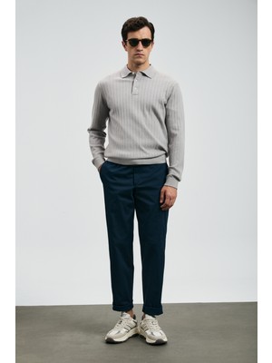 Lufian Rumı Smart Erkek Chino Pantolon Slim Fit Lacivert