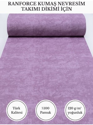 Fabricstown Ranforce Kumaş Nevresim Dikimi Için – %100 Pamuk, 240 cm × 100 Cm, Mermer Desen V-30