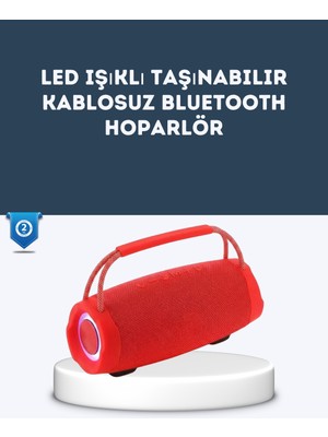 Bi Dünya Shop Tf Kart ve Aux Destekli Ipx6 Suya Dayanıklı Bluetooth Hoparlör - UD001X-50JQ41