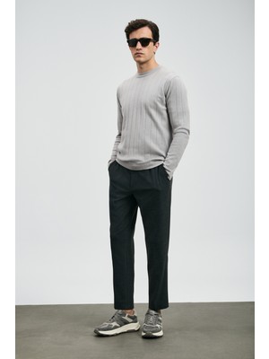 Lufian Maxıma Smart Erkek Chino Pantolon Slim Fit Antrasit