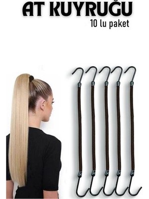 Bi Dünya Shop Hsnet Kancalı At Kuyruğu Lastik Toka 10 Adet - UD001X-51LEP3