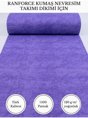 Fabricstown Ranforce Kumaş Nevresim Dikimi Için – %100 Pamuk, 240 cm × 100 Cm, Mermer Desen V-36