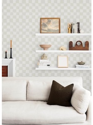 Bay Tess Krem Denetleyicisi Peel And Stick Duvar Kağıdı, RMK12773PLW