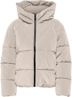 Only 15318451 Onlece Puffer Grey Moonbeam Kadın Mont
