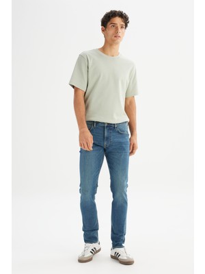 Lee L70700024381 Mavi Erkek Dare Pamuklu Straight Fit Cepli Esnek Jean Denim Kot Pantolon