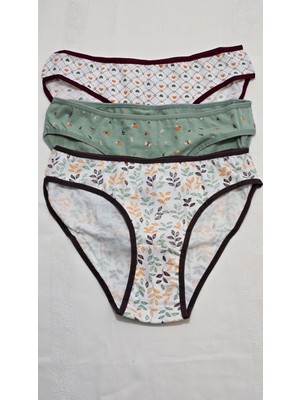 Macal Pink White Underwear Kadın Külot 3'lü Set 2602