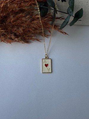 M Miel Kadın Kupa As Model Paslanmaz Çelik Kolye