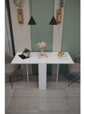 Bagax Katlanir Mutfak Masası Balkon Masası Pratik Katlanir Yer Kaplamayan Cok Amaclı Dolap Mutfak Mobilya