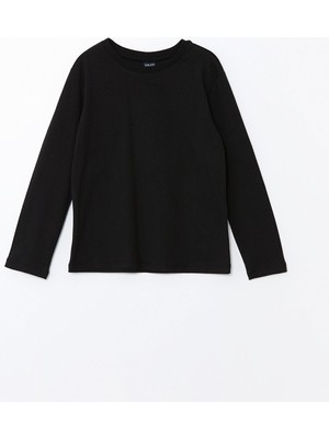 Lc Waikiki Yeni Sezon Bisiklet Yaka Basic Uzun Kollu Erkek Çocuk Tişört