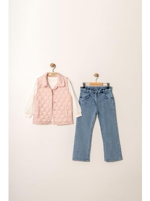 MİNİM Çocuk Tk Kız Çocuk Yelekli Takım