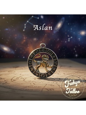 Gümüş Kaplama Burç Kolye Ucu