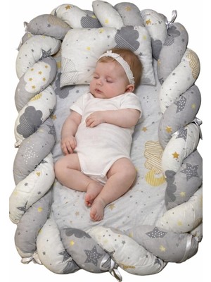 Cg Kids Örgülü Bebek Uyku Seti Unisex Renkler Süper Kalite