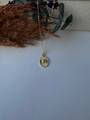 M Miel Kadın Minimal Kalp Detay Çelik Paslanmaz Kararmaz Çelik Kolye