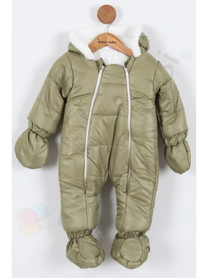 Bebek Vadisi Yeni Eldivenli Kapüşonlu Patikli Içi Peluş Çocuk Kar Kışlık Erkek Bebek Astronot Tulum Kozmonot Mont