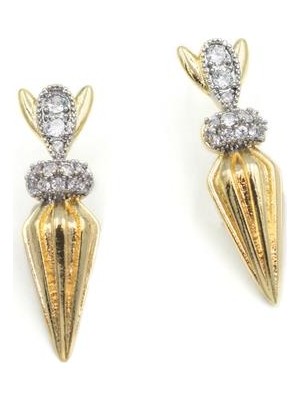 Royaleks Taşlı Küpe - Altın