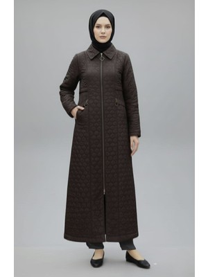 Aslısu Kadın Büyük Beden Astarlı Tam Boy Mevsimlik Mont/pardesü