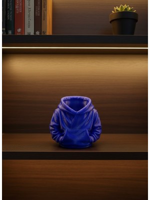 Magne Dekoratif Lacivert Hoodie Kalemlik 10X10 cm - TGR3508-3407