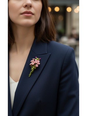 Efeaks Renkli Gül Buketi Kadın Broş