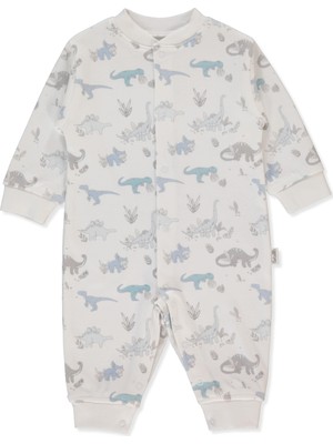 Bebetto Interlok Patiksiz Mini Tulum (Me And Dudes) Ekru