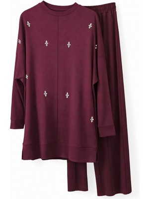 JOOQSTORE Taşlı Spor Tunik Takım