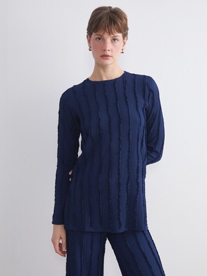 Lc Waikiki Yeni Sezon Bisiklet Yaka Dokulu Kadın Tunik