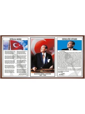 Hugo Kırtasiye Milli Levha 3 Lü Mdf Çerceve 45X90