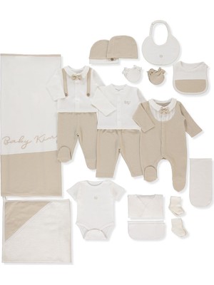 Bebetto Jakarlı Iki Ip Zıbın Set 20Lİ (Baby Kıng/25) Bej