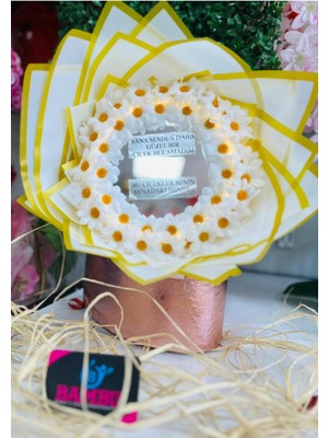 UltraNova Işıklı Ayna Buketi, Şık ve Parlak Dekoratif Çiçek Seti