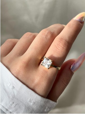 Kadın Gold Renk Prenses Kesin Tektaş