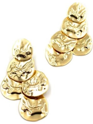 Royaleks Plaka Küpe - Altın