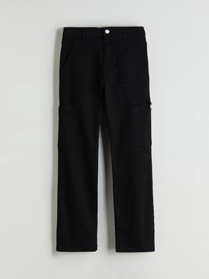 LC Waikiki Slim Fit Kız Çocuk Kargo Jean Pantolon  (W5)
