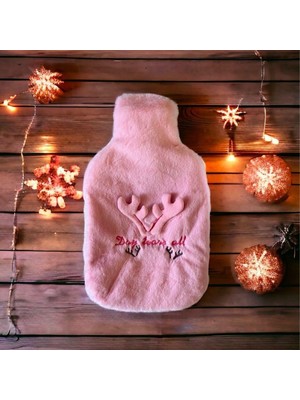 urfakent bilişim ve medya danışmanlık Buffer® 2 Litrelik Geyikli Model Peluş Kılıflı Sıcak Su Torbası