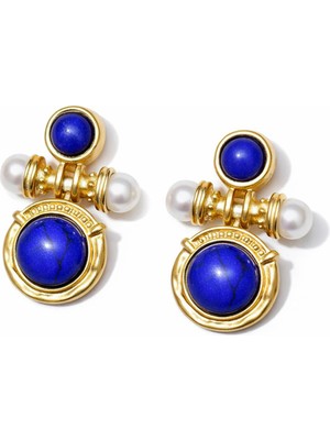 New Obsessions Antik Sarı Vintage Küpe