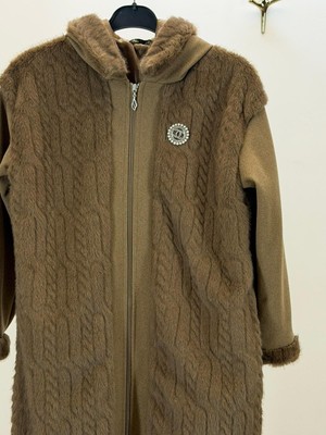 JOOQSTORE Moda Kürk Detaylı Kaban