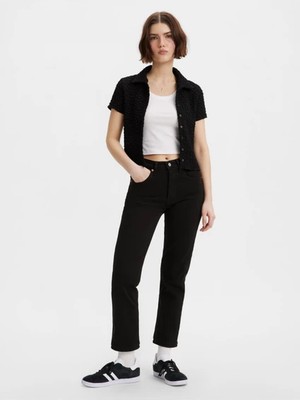 Levi's 501 Crop Siyah Kadın Jean Pantolon 36200-0085