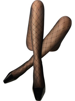 Penti Kadın Diamond Dotted Desenli Külotlu Çorap