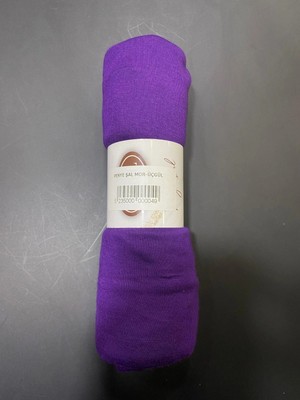 Penye Şal Mor-Üçgül