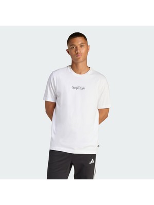 Adidas Sportswear KB2500 Coffee Cafe Donut Box Graphıc T-Shırt