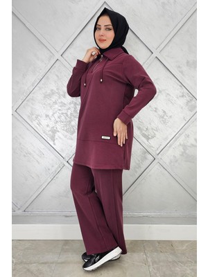 Pys Giyim Kadın Fermuar Detaylı Tesettür Takım