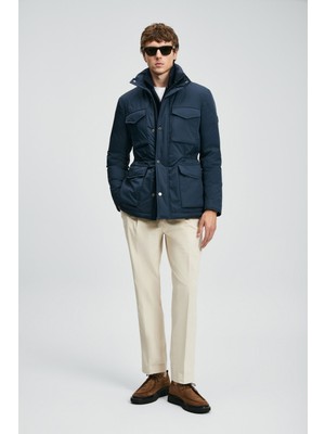 Lufian Erkek Edgar Kaz Tüyü Mont 112120254 Lacivert