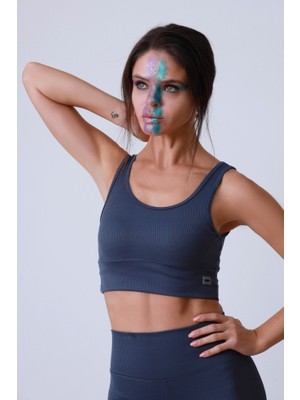 Aiza  Fitilli Petrol Gri Bralet