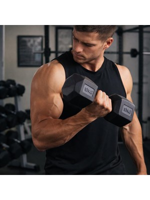 Leyaton 10 kg x 2 Adet 20 kg Dambıl Seti, Dumbell Set Dumbell 2X10 kg