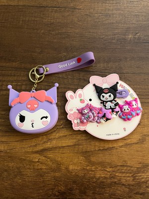 Gülümse Gel Kuromi Kız Çocuk Cüzdan ve Toka Seti Yeni Yıl Yılbaşı Christmas Advent Calendar
